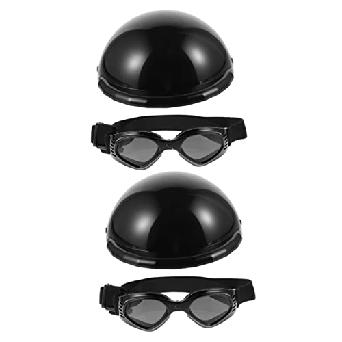 Ipetboom 2 Sets Einzigartiges Design Haustierhelm-Brillen-Set Für Hunde Und Katzen Sicherheitshut Haustier-abs-Kunststoff-hundebrille Für Spaß Und Ipetboom 2 Sets Einzigartiges Design Haustierhelm-Brillen-Set Für Hunde Und Katzen Sicherheitshut Haustier-abs-Kunststoff-hundebrille Für Spaß Und von Ipetboom