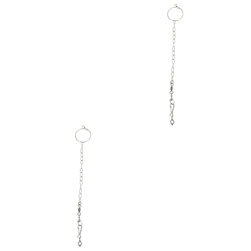 Ipetboom 2 Sets Papagei Fuß Fußkettchen Edelstahl Vögel Fuß Kette Leicht Zu Reinigen für Ziervögel Ipetboom 2 Sets Papagei Fuß Fußkettchen Edelstahl Vögel Fuß Kette Leicht Zu Reinigen für Ziervögel von Ipetboom