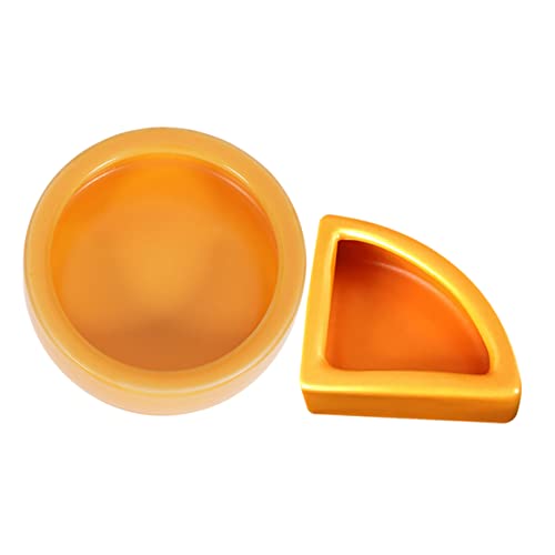 Ipetboom Glasbehälter 2 Stück Reptilienschale Keramik Orange Mehlwürmer Haustierzubehör von Ipetboom