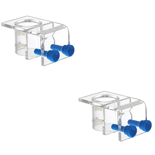 Ipetboom 2 Stücke Aquarium Wasser Rohr Klemme Fisch Tank Schlauch Acryl Befestigung Clip Platzsparende von Ipetboom