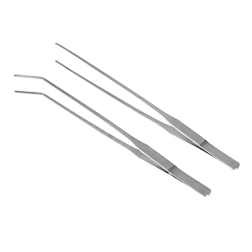 Ipetboom Pinzetten-Set Aus Edelstahl – 27 cm Gerade Und Gebogene Spitzen – Ideal Für Aquarienpflanzen von Ipetboom