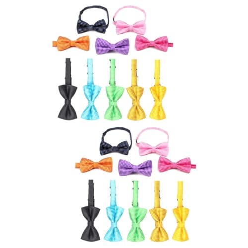 Ipetboom 2 Sets Hundefliegen Hundehalsbänder Krawatten Verstellbare Hundekrawatten Bequemes Haustierzubehör Für Hochzeiten Feiertage Und Partys 10 Stück * 2 von Ipetboom