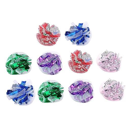 Ipetboom 20stücke Teiliges Knisterbälle Für Katzen Lustige Squeaky Spielzeuge Für Haustiere Für Kitten Und Katzen Bunte Leichtgewichtige Knisterbälle Zum Spielen Und Jagen von Ipetboom