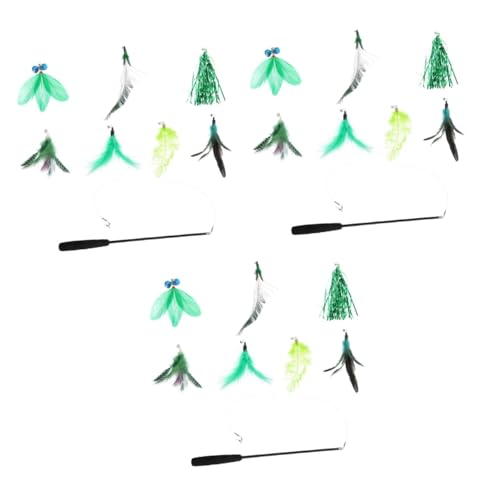 Ipetboom 24-teiliges Katzen-Teaser-Stick-Set Interaktives Katzenspielzeug Flirt-Stick Katzenspielzeug-Bundle Ipetboom 24-teiliges Katzen-Teaser-Stick-Set Interaktives Katzenspielzeug Flirt-Stick Katzenspielzeug-Bundle von Ipetboom