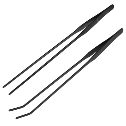 Ipetboom Aquarium-reinigungsset Für Wasserpflanzen 2er-Pack Pinzette Und Clip Und Langlebig Schwarz von Ipetboom
