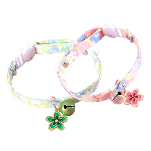 Ipetboom 2stücke Verstellbares Katzenhalsband Mit Blumen Und Glockenanhänger Niedliches Katzenhalsband Für Haustiere Für Stilvolle Auftritte Und Verschiedene Anlässe Langlebig Und Ipetboom 2stücke Verstellbares Katzenhalsband Mit Blumen Und Glockenanhänger Niedliches Katzenhalsband Für Haustiere Für Stilvolle Auftritte Und Verschiedene Anlässe Langlebig Und von Ipetboom