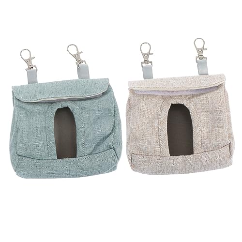 Ipetboom 2st Kaninchen-heu-Tasche Hängende Lebensmitteltüte Häschen-Feeder Langsamer Futterbeutel Für Kaninchen Futterstelle Für Kaninchen Kleidersack Meerschweinchen Stoff von Ipetboom