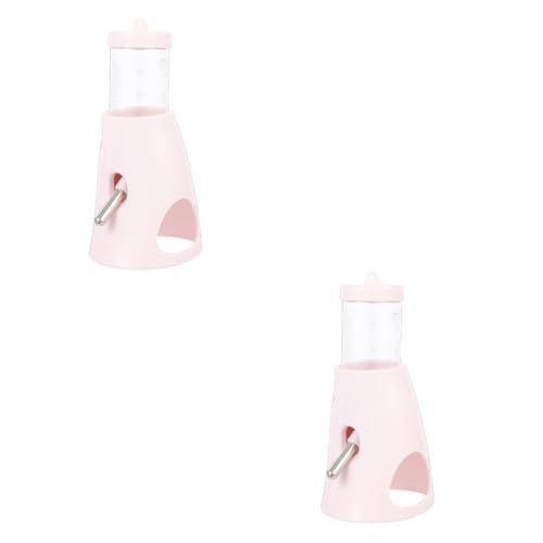 Ipetboom 2St Wasserflasche für Hamster hamsterzubehör Hamster zubehör Boden Chinchilla Flasche Wasserbrunnen für Hamster zarte Hamsterflasche Käfig Hamster Tränke Haustier Trinkbrunnen pp von Ipetboom