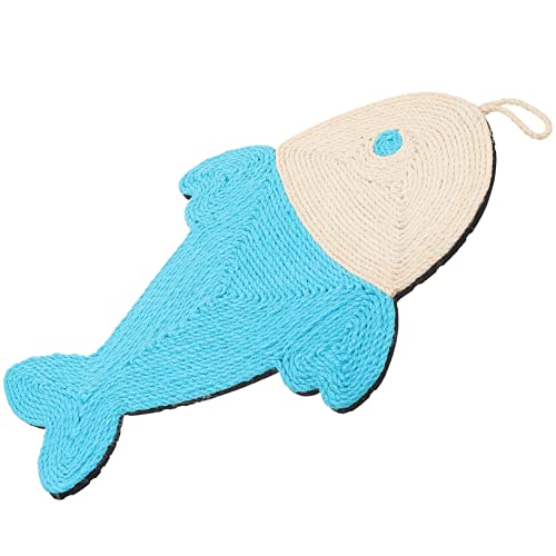 2st Whale Cat Kratzmatte Katzen-kratzunterlage Katzenkratzbaum Katzenspielzeug Katzensachen Katze Klettert Teppich Kätzchen Spielzeug Sisalmatte Tragbar Eva Rutschfestes Tuch von Ipetboom