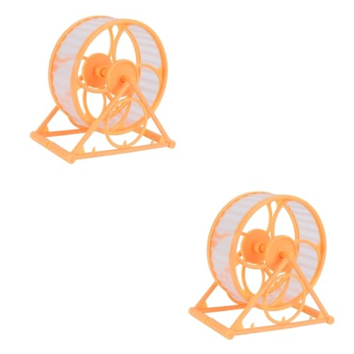 Ipetboom 2 Stücke Übung Spielzeug Für Haustiere Hamster Jogging Rad Stehen Pet Stille Käfig Spielzeug Spaß Spielzeug Für Hamster von Ipetboom