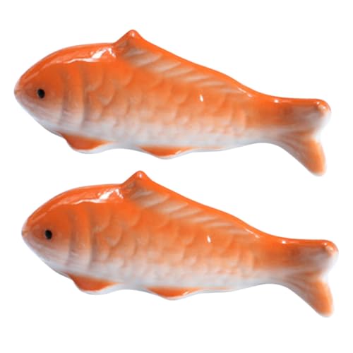 Ipetboom 2stücke Schwimmende Fischornamente Aus Keramik Für Aquarium Cartoon Fisch Dekoration Realistische Verarbeitung Als Aquarium Zubehör Oder Schreibtisch Deko Geeignet von Ipetboom