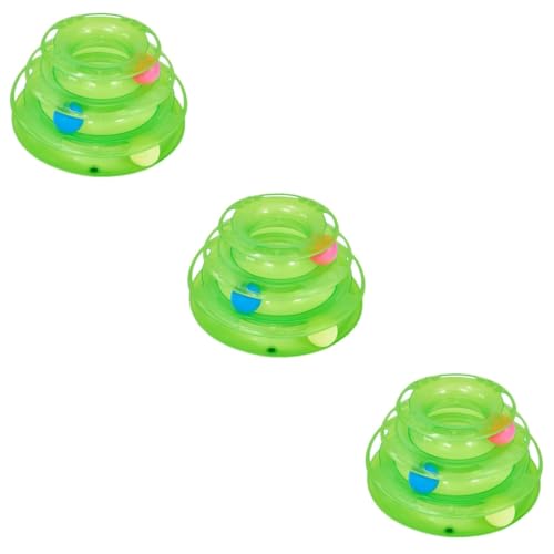 Ipetboom 3 Stücke Katze Interaktive Spielzeug Katze Track Spielzeug Pet Übung Rad Lustige Unterhaltung Platte Grün Ipetboom 3 Stücke Katze Interaktive Spielzeug Katze Track Spielzeug Pet Übung Rad Lustige Unterhaltung Platte Grün von Ipetboom