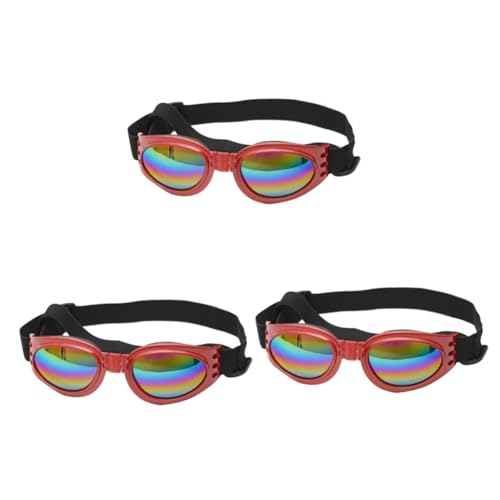 3 STK Nebelschutz Haustierbrille UV-Schutzbrille für Hunde Schneefeste Katzenbrille Hundebrillen Sonnenbrille schnapsgläser Heimtierbedarf für Hunde Augenschutz für Hunde der Hund von Ipetboom