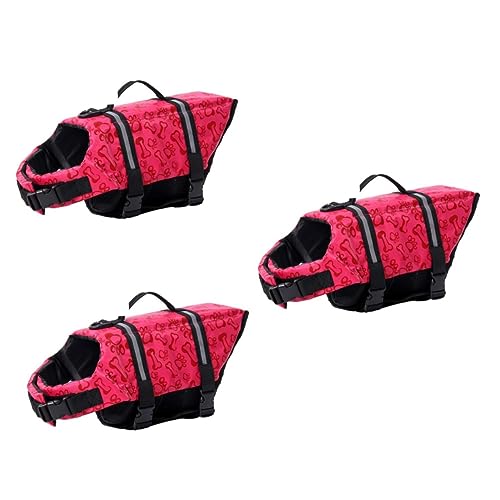 Ipetboom 3 Stücke Verstellbaren Gürtel Für Hunde Schwimmweste Reflektierende Streifen Griff Für Welpen von Ipetboom
