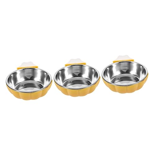 Ipetboom 3 Stücke Pet Feeder Abnehmbare Schüssel Hundekiste Zubehör Katze Schüssel Feeder Leicht Zu Reinigen Kürbis Form Schüssel von Ipetboom
