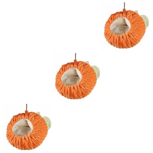 Ipetboom 3 Stück Luxus Komfortable Käfig Hängematte Haustier Schlafnest Für Hamster Hängenest in Kürbisform Ipetboom 3 Stück Luxus Komfortable Käfig Hängematte Haustier Schlafnest Für Hamster Hängenest in Kürbisform von Ipetboom