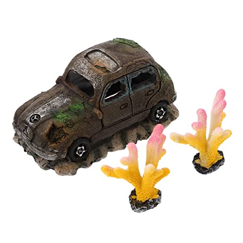 Ipetboom 3pcs Aquarium Auto Ornament Set Rustikalen Auto Aquarium Dekoration Künstliche Korallen Simulation Anlage Ipetboom 3pcs Aquarium Auto Ornament Set Rustikalen Auto Aquarium Dekoration Künstliche Korallen Simulation Anlage von Ipetboom