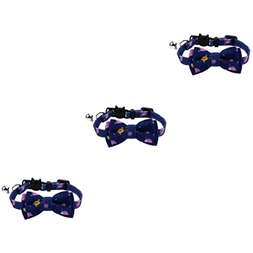 Ipetboom 3 Stücke Stoff Kätzchen Katze Fliege Kragen Haustier Foto Prop Multi-Farbe Halskette Haustier Bogen Kette Für Katzen von Ipetboom