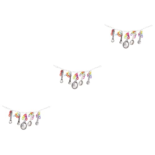 Ipetboom 3st Papageien Suppe Löffel Spielzeug Haustier Beißendes Käfigspielzeug Hängendes Papageienlöffelspielzeug Swing Kauspielzeug Vögel Spielzeug Zum Aufhängen Kleiner Papagei Plastik von Ipetboom