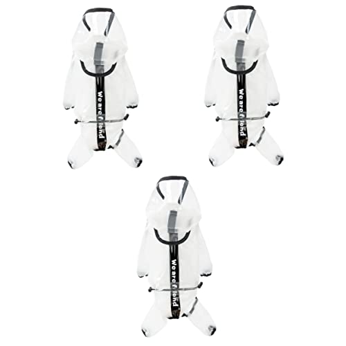 Ipetboom 3-teiliger Hunderegenmantel Outdoor-regenbekleidung Für Hunde Speziell Für Regen Entwickelt Reflektierend von Ipetboom
