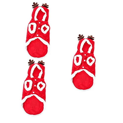 Ipetboom 3 Stücke Haustier Kleidung Party Haustier Kleidung Hund Jacken Für Hunde Dekorative Welpen Weihnachten Bekleidung von Ipetboom
