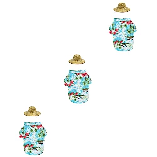 Ipetboom 3-teiliges Set Mit Mütze Für Hunde Kleidung Kappe Hundebekleidung Modisches Design Größe L von Ipetboom