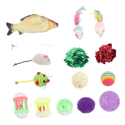 Ipetboom 32-teiliges Katzenspielzeug-Set Verschiedene Katzenspielzeuge Künstliche Mäuse Katzenspielzeug Zum Spielen Und Für Die Unterhaltung Ipetboom 32-teiliges Katzenspielzeug-Set Verschiedene Katzenspielzeuge Künstliche Mäuse Katzenspielzeug Zum Spielen Und Für Die Unterhaltung von Ipetboom