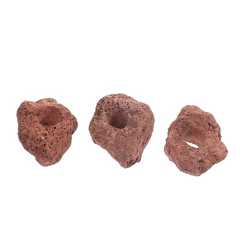 Ipetboom 3er Set Pflanzenhalter - Aquarium Zubehör - Aquarium Steinhöhle Für Süßwasser Und von Ipetboom