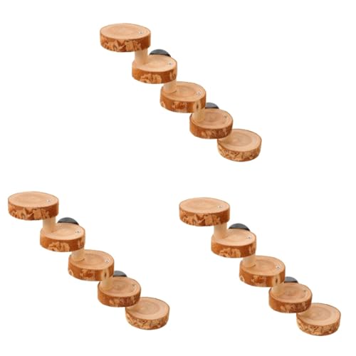 Ipetboom 3 Stücke Natürliche Holz Hamster Spielzeug Papagei Leiter Chinchilla Spielzeug Hamster Zubehör Sicher Haustier Käfig Spielzeug von Ipetboom