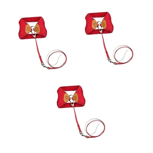 Ipetboom 3 Stücke Katze Haustier Strap Zugseil Leichte Für Bequemes Gehen Dunkelrot Ipetboom 3 Stücke Katze Haustier Strap Zugseil Leichte Für Bequemes Gehen Dunkelrot von Ipetboom