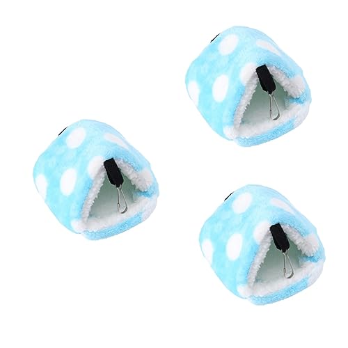 Ipetboom 3 Stücke Warme Fleece Tier Hängematte Hamster Papagei Chinchilla Käfig Zubehör L Größe Gemütliche Bett Material von Ipetboom
