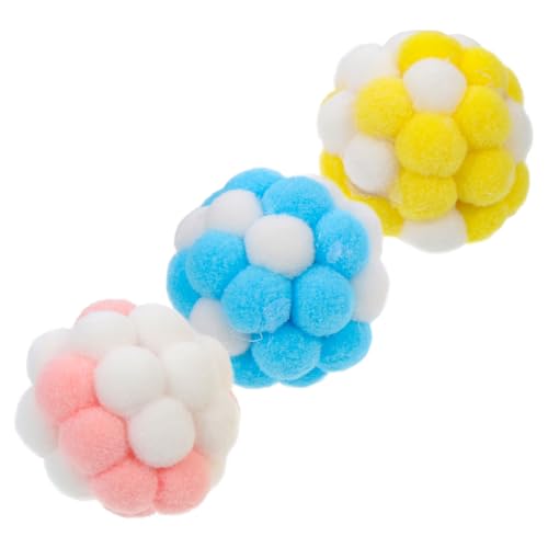 Ipetboom Bälle Spielzeug 3er Set Plüsch Katzenkaubälle Glocke Interaktives Spielzeug für Katzen Ipetboom Bälle Spielzeug 3er Set Plüsch Katzenkaubälle Glocke Interaktives Spielzeug für Katzen von Ipetboom