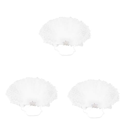 Ipetboom 3 Stücke Katze Hochzeit Cosplay Zubehör Braut Schleier Krone Decor Einfach Tragen Design M von Ipetboom