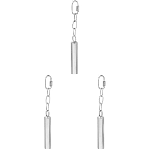 Ipetboom 3pcs Edelstahl Glocke Spielzeug für Vögel, Vogelkäfig hängende Glocke Anhänger für Papageien, Graupapageien, Mini Aras, kleine Kakadus, Nymphensittiche & mehr, Silber Ipetboom 3pcs Edelstahl Glocke Spielzeug für Vögel, Vogelkäfig hängende Glocke Anhänger für Papageien, Graupapageien, Mini Aras, kleine Kakadus, Nymphensittiche & mehr, Silber von Ipetboom