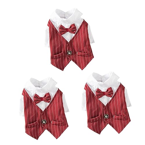 Ipetboom 3st Kleidung Für Hunde Kleines Hundekleid Kleiner Hundemantel Hundekostüme Hochzeit Hundekleidung Welpen-Outfits Weihnachtsmann-Kleid Business-Anzug-Hund Hemdkleider Shirt Haustier Ipetboom 3st Kleidung Für Hunde Kleines Hundekleid Kleiner Hundemantel Hundekostüme Hochzeit Hundekleidung Welpen-Outfits Weihnachtsmann-Kleid Business-Anzug-Hund Hemdkleider Shirt Haustier von Ipetboom