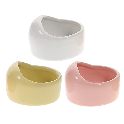 Ipetboom Keramik-futternapf-Set 3-teilig Nicht Leicht Zu Reinigen für Hamster Vögel und Kleintiere von Ipetboom