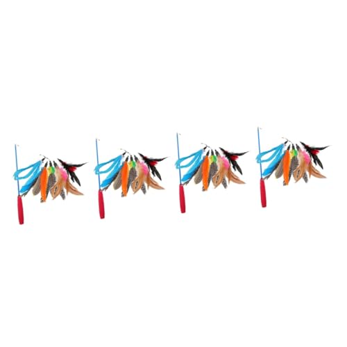 Ipetboom 4 Sets Katzen-Teaser-Stick Teasing-Spielzeug Für Kätzchen Interaktives Katzen-pol-Spielzeug Für Indoor-spaß-übung Ipetboom 4 Sets Katzen-Teaser-Stick Teasing-Spielzeug Für Kätzchen Interaktives Katzen-pol-Spielzeug Für Indoor-spaß-übung von Ipetboom