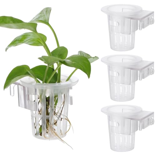 Ipetboom Acryl-Aquarium-Pflanzenhalter, 4 Stück Hängender Wasserpflanzenhalter, Verstellbarer Haken, Aquarium-Blumentopf, Hängende Pflanzenstützen für Hängende Pflanzenzucht und Aquarium-Dekoration Ipetboom Acryl-Aquarium-Pflanzenhalter, 4 Stück Hängender Wasserpflanzenhalter, Verstellbarer Haken, Aquarium-Blumentopf, Hängende Pflanzenstützen für Hängende Pflanzenzucht und Aquarium-Dekoration von Ipetboom