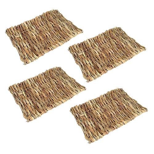 Ipetboom 4 Stück Kaninchen Ruhematte Meerschweinchen Gewebte Matte Einstreu Für Hamsterkäfige Kaninchen-schleifbrett Hasenbettwäsche Vogelgrasmatte Hasengrasmatte Hölzern Heumatte Handbuch Ipetboom 4 Stück Kaninchen Ruhematte Meerschweinchen Gewebte Matte Einstreu Für Hamsterkäfige Kaninchen-schleifbrett Hasenbettwäsche Vogelgrasmatte Hasengrasmatte Hölzern Heumatte Handbuch von Ipetboom