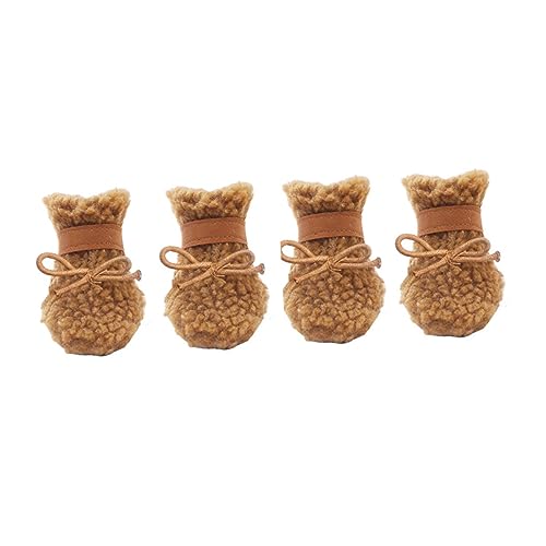 Ipetboom 4 Stück Schneestiefel Für Hunde Haustierschuhe – Sohle Warm Und Bequem Für Draußen Ipetboom 4 Stück Schneestiefel Für Hunde Haustierschuhe – Sohle Warm Und Bequem Für Draußen von Ipetboom