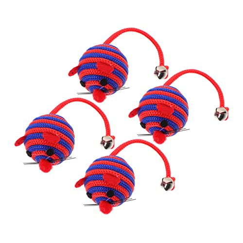 Ipetboom Kauspielzeug Für Kätzchen 4er-Set – Mäusespielzeug Perfekt Für Hauskatzen Mäuse-katzenspielzeug Zum Spielerischen Jagen Ipetboom Kauspielzeug Für Kätzchen 4er-Set – Mäusespielzeug Perfekt Für Hauskatzen Mäuse-katzenspielzeug Zum Spielerischen Jagen von Ipetboom