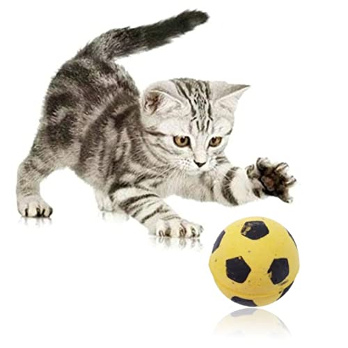 Ipetboom Katzenspielzeug 4er-Pack Federnd Für Katzen Schwamm Fußball Weiches Eva-Material Haustierspielzeug Ipetboom Katzenspielzeug 4er-Pack Federnd Für Katzen Schwamm Fußball Weiches Eva-Material Haustierspielzeug von Ipetboom