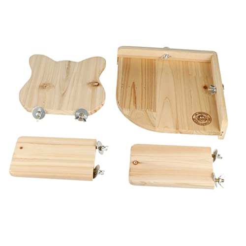 Ipetboom 4stücke Holz-Hamster-plattform Teiliges Spielzeug Für Kleintiere Für Hamster Eichhörnchen Meerschweinchen Und Vögel Sicheres Langlebiges Holz Fördert Bewegung Und Entspannung Ipetboom 4stücke Holz-Hamster-plattform Teiliges Spielzeug Für Kleintiere Für Hamster Eichhörnchen Meerschweinchen Und Vögel Sicheres Langlebiges Holz Fördert Bewegung Und Entspannung von Ipetboom