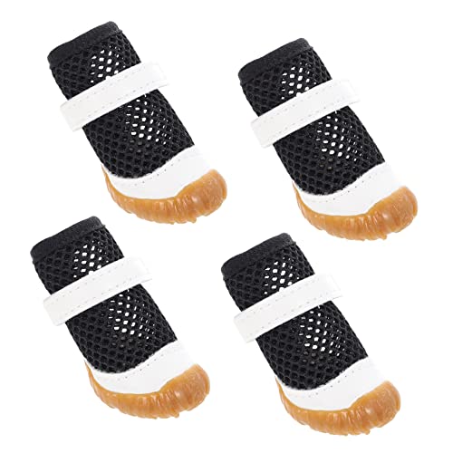 Ipetboom Hundeschuhe Atmungsaktive Welpenstiefel Netzstoff Hundestiefel Schwarz 4 Größen Für Haustiere Ipetboom Hundeschuhe Atmungsaktive Welpenstiefel Netzstoff Hundestiefel Schwarz 4 Größen Für Haustiere von Ipetboom