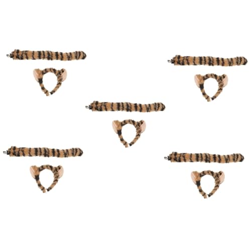 Ipetboom 5 Sets Tierohren Set Kostüm Stirnbänder Plüschschwänze Pelzmütze Hörner Cosplay Leopard Fuchs Katzenohren Stirnband Hund Fuchsohren Bekleidung Tiere Das Tier Performance Ipetboom 5 Sets Tierohren Set Kostüm Stirnbänder Plüschschwänze Pelzmütze Hörner Cosplay Leopard Fuchs Katzenohren Stirnband Hund Fuchsohren Bekleidung Tiere Das Tier Performance von Ipetboom