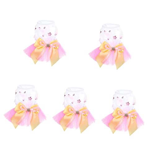 Ipetboom 5 Stücke Party Kleid Kostüm Für Mädchen Hund Welpen Outfit Dekorative Rock Ipetboom 5 Stücke Party Kleid Kostüm Für Mädchen Hund Welpen Outfit Dekorative Rock von Ipetboom