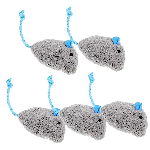 Ipetboom 5 Stücke Plüsch Kätzchen Katze Spielzeug Mäuse Für Katzen Interaktive Spielzeug Tragen-beständig Leckerli Für Katze Zubehör Ipetboom 5 Stücke Plüsch Kätzchen Katze Spielzeug Mäuse Für Katzen Interaktive Spielzeug Tragen-beständig Leckerli Für Katze Zubehör von Ipetboom