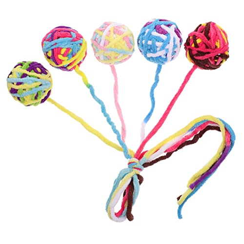 Ipetboom 5 Stücke Katze Necken Spielzeug Plüsch Wolle Interaktive Glocke Design Katze Teaser Bälle für Indoor Spielen Ipetboom 5 Stücke Katze Necken Spielzeug Plüsch Wolle Interaktive Glocke Design Katze Teaser Bälle für Indoor Spielen von Ipetboom