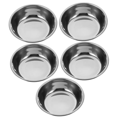 Ipetboom Stabiler Futternapf Für Katzen Rund 400 Ml Edelstahl Wiederverwendbar Sicher Leicht Zu Reinigen 5er-Pack Für von Ipetboom