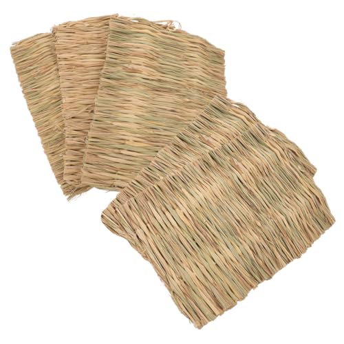 Ipetboom 5stücke Teiliges Heu-Matte Für Kleine Tiere Woven Bed Mat Für Meerschweinchen Kaninchen Und Hamster Atmungsaktive Schlafmatte Für Käfige Für Spiel Und Ruhe von Ipetboom